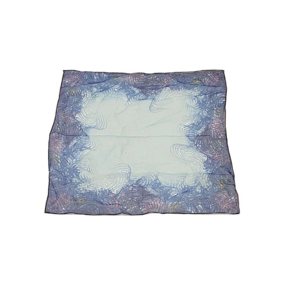 Multi-Colored Polyester Print Scarf Made In Japan